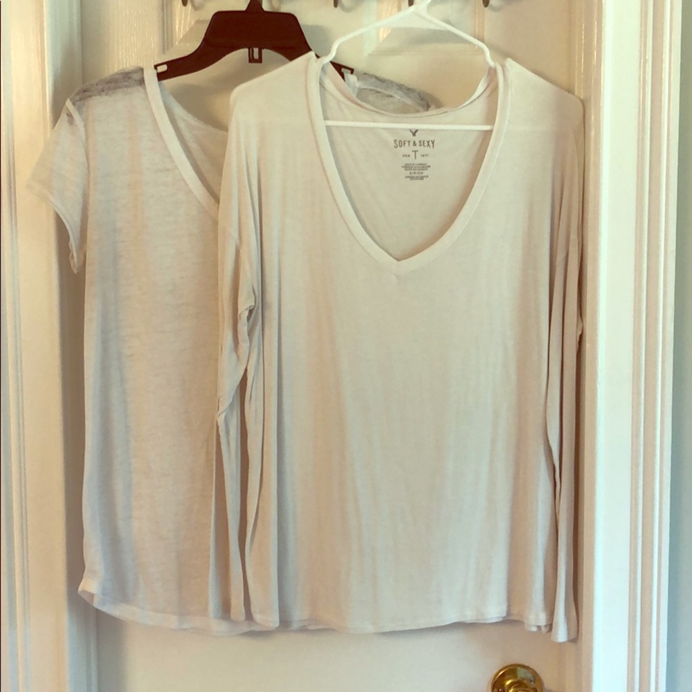 Bundle of 2 size small white shirts